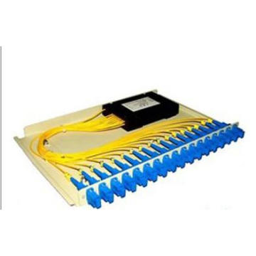 Séparateur d&#39;automate de fibre optique 1x2 à 1x64, diviseur de casette optique à fibre optique PLC sc